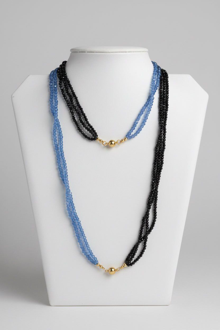 Long Czech Crystals Necklace