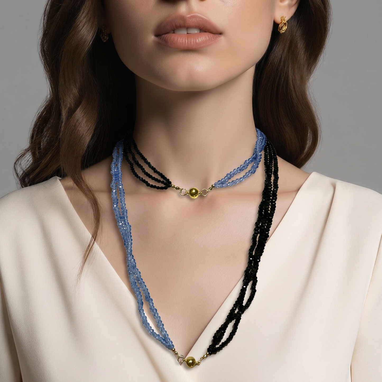 Long Czech Crystals Necklace